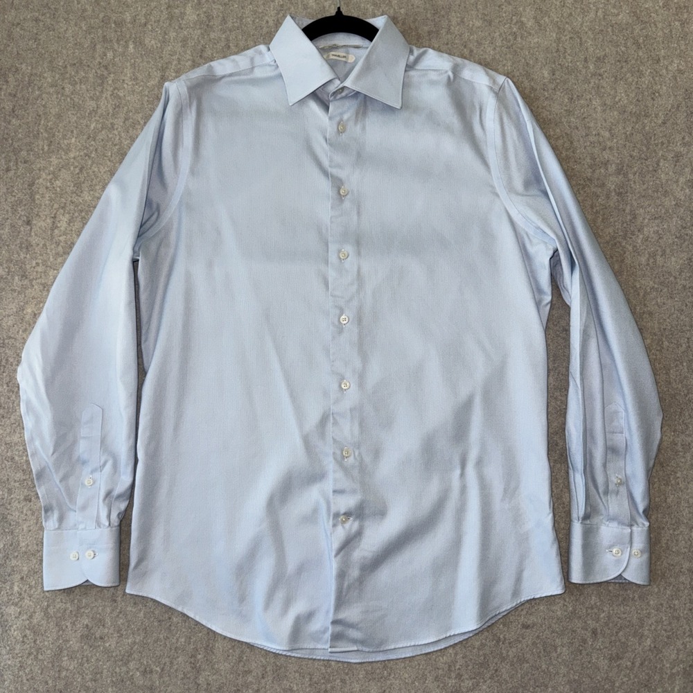 Suitsupply Traveller Dress Shirt Mens 15.5/39 Light Blue Slim Fit Cotton